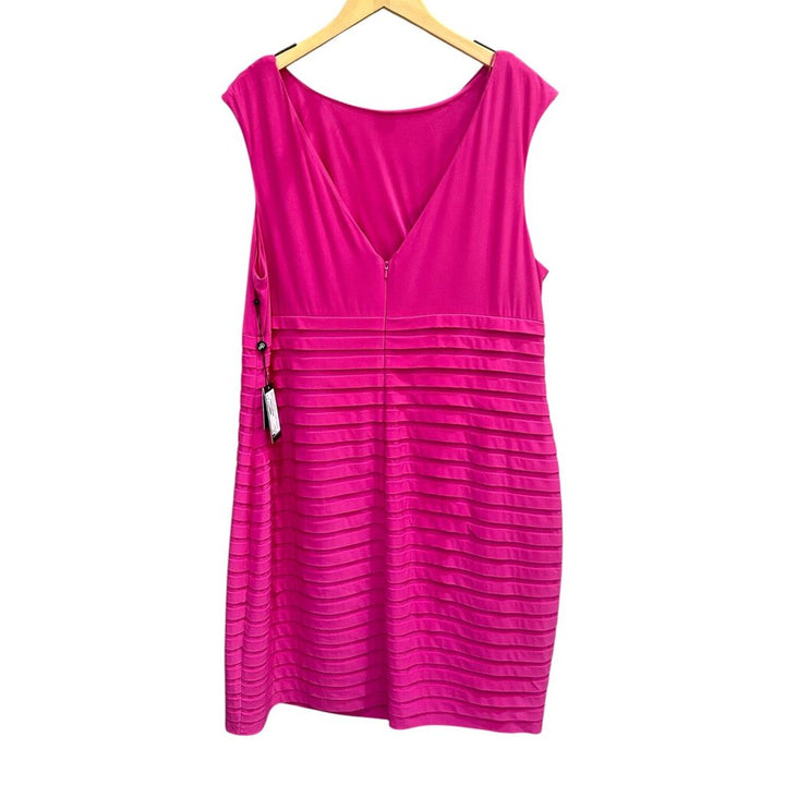 Adrianna Papell NWT Pink Evening Cocktail Dress - Size Large