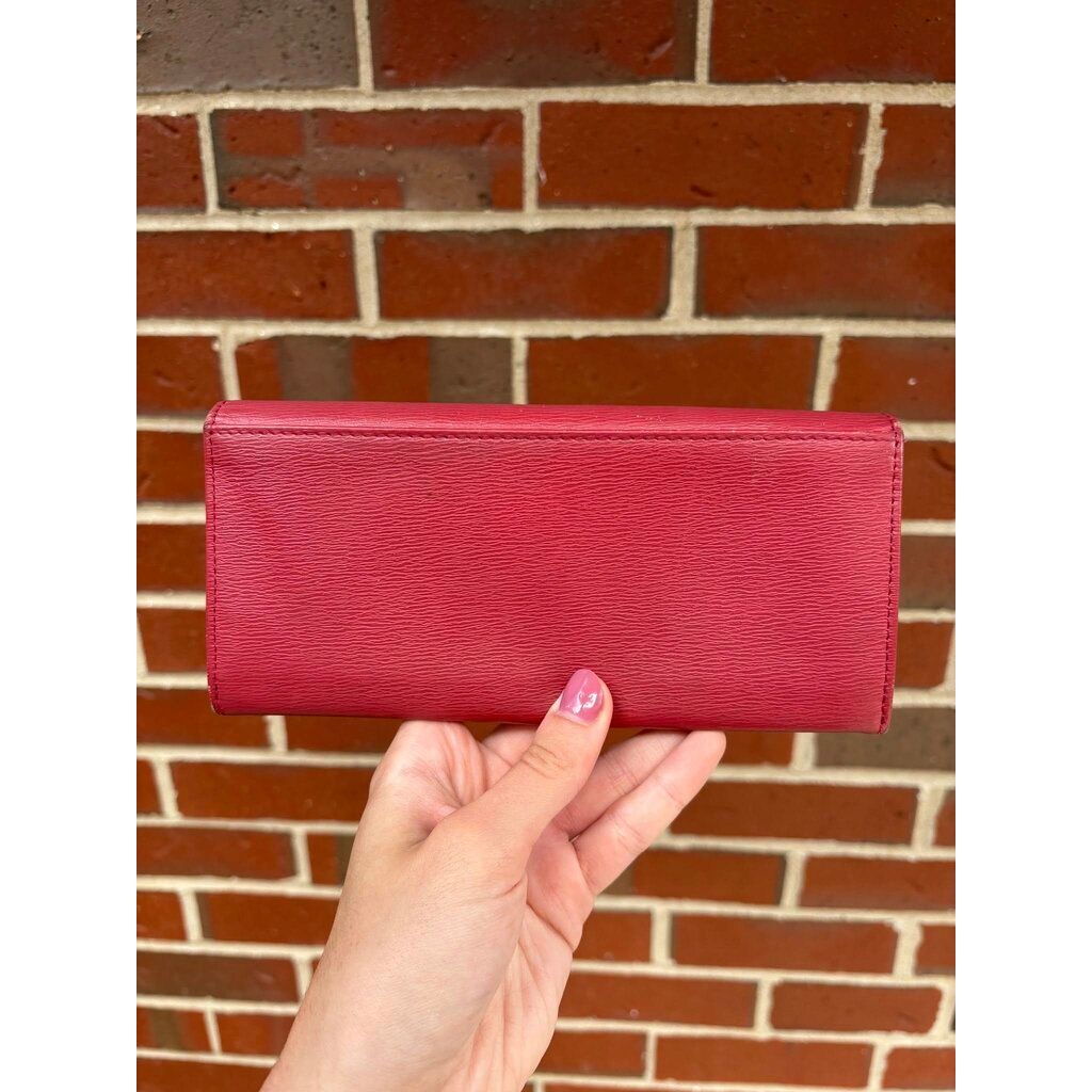 Longchamp Fig Roseau Tri-Fold Wallet ‌