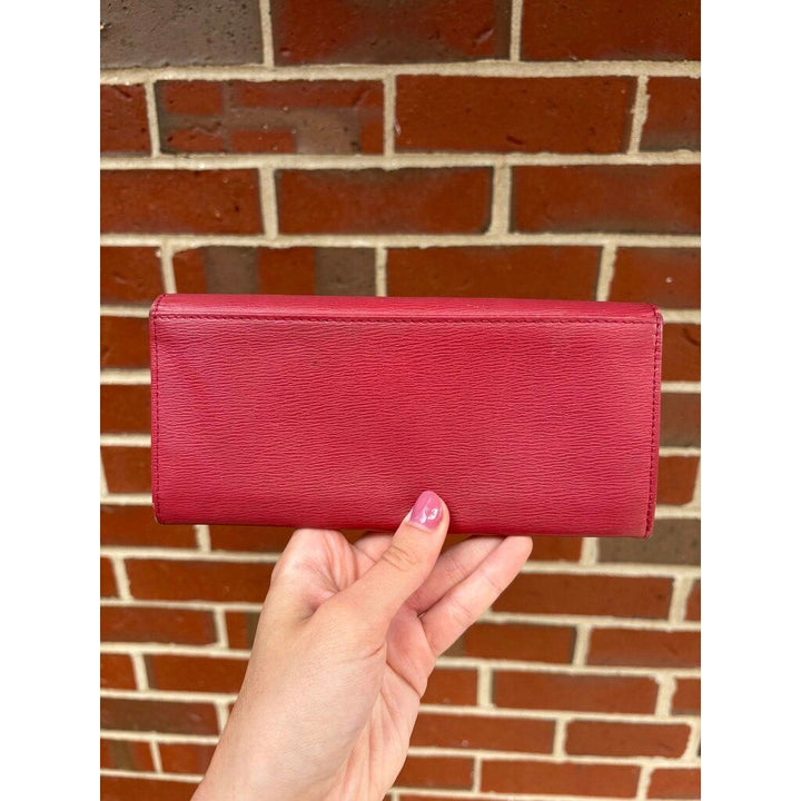 Longchamp Fig Roseau Tri-Fold Wallet ‌