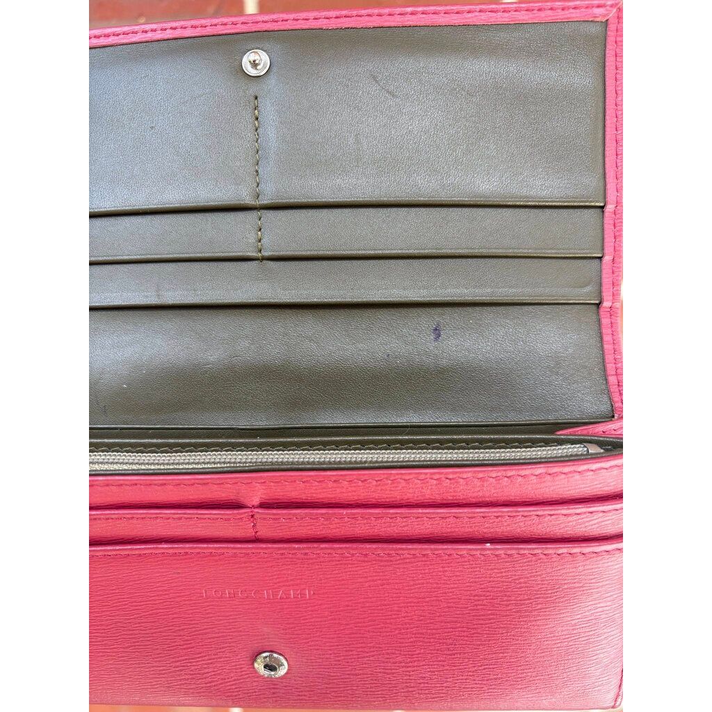 Longchamp Fig Roseau Tri-Fold Wallet ‌