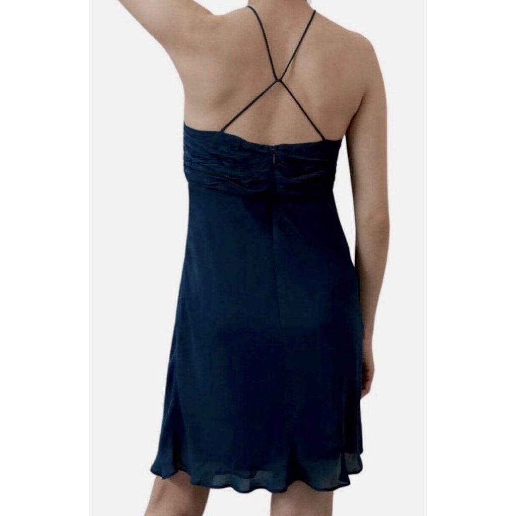 Anthropologie Spaghetti Strap Twist Back Mini Slip Dress - Size 2