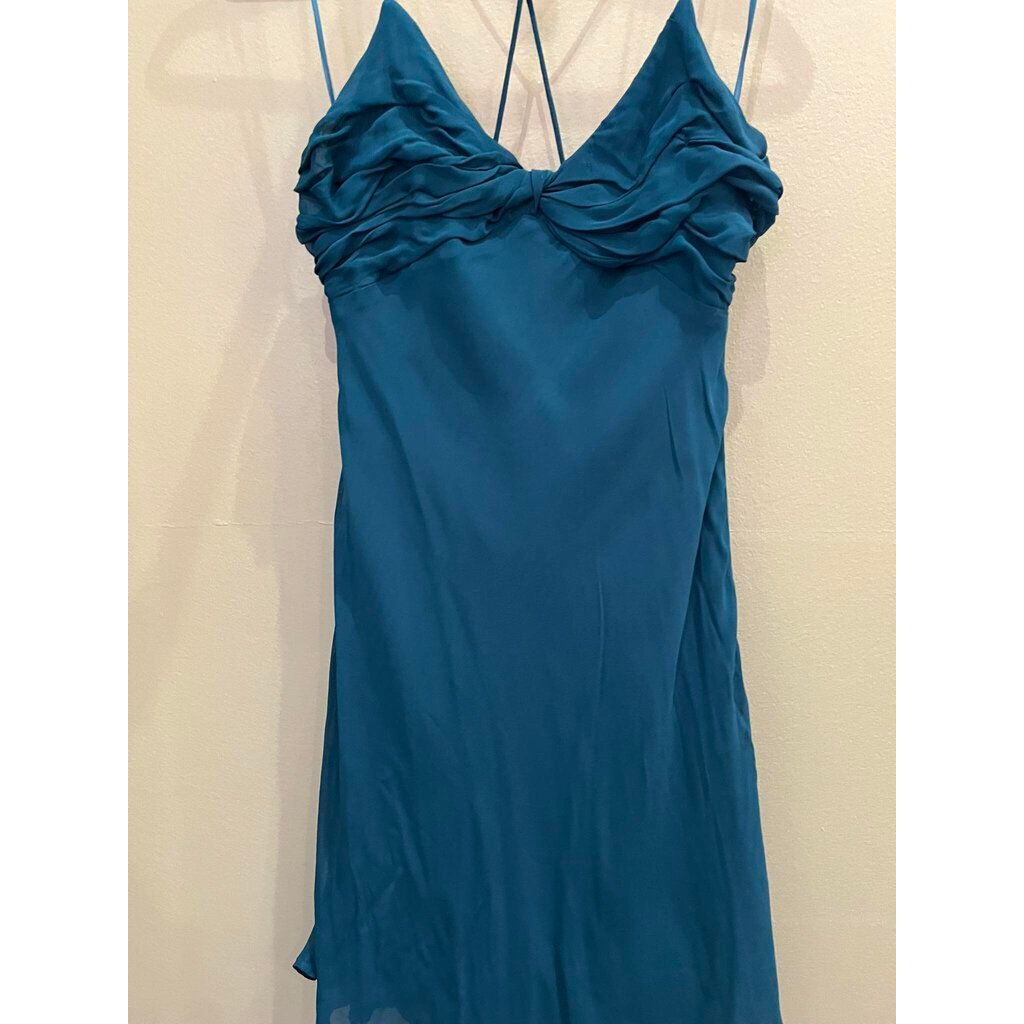 Anthropologie Spaghetti Strap Twist Back Mini Slip Dress - Size 2