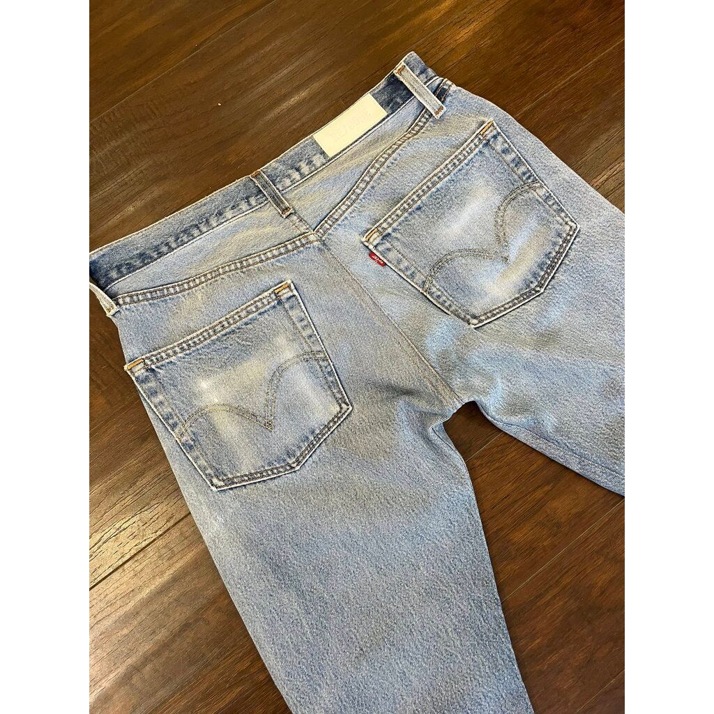 Re/Done X Levi’s Distressed Relaxed Straight Jeans - Size 27