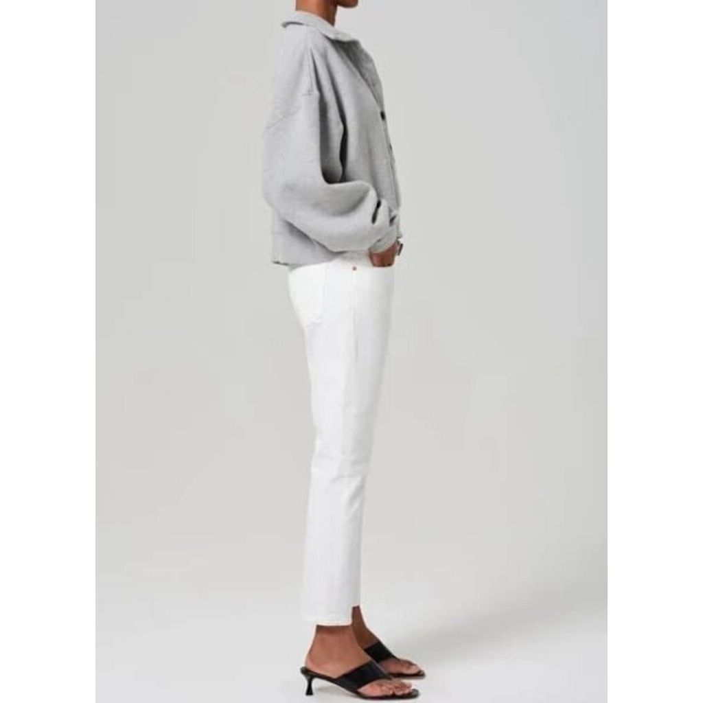 Citizens of Humanity Emerson High-Rise Slim-Leg Boyfriend Jeans in Pearl - Size 30