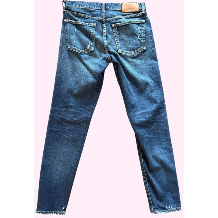 Moussy Mid Rise Slim Fit Distressed Jeans - Size 26