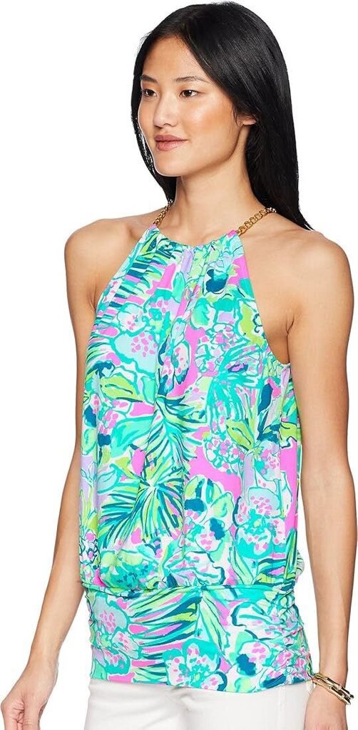 Lilly Pulitzer Bowen Top in Multi Early Bloomer - Size XS