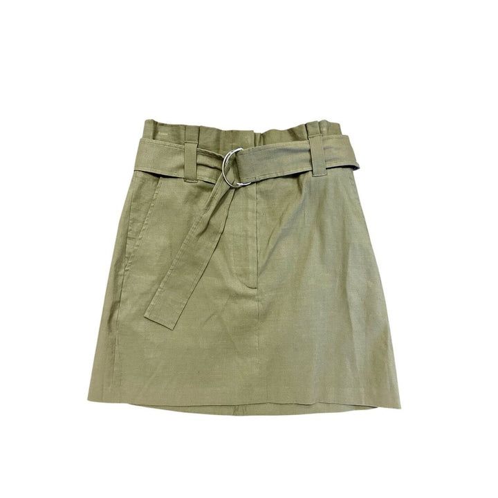 A.L.C Bryce Mini Skirt in Olive Green - Size 4