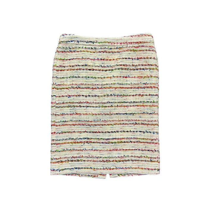 J.Crew NWT Tweed Multi-Rainbow Midi-Skirt - Size 6
