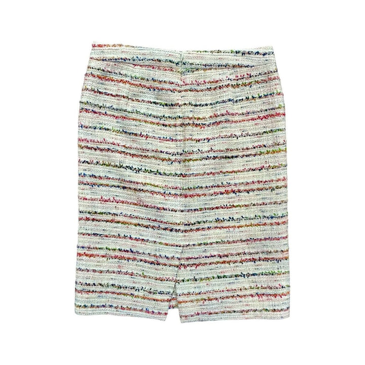 J.Crew NWT Tweed Multi-Rainbow Midi-Skirt - Size 6