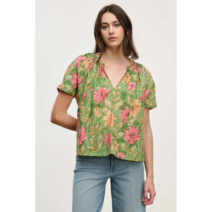 Velvet Ikram Top in Flora - Size XS