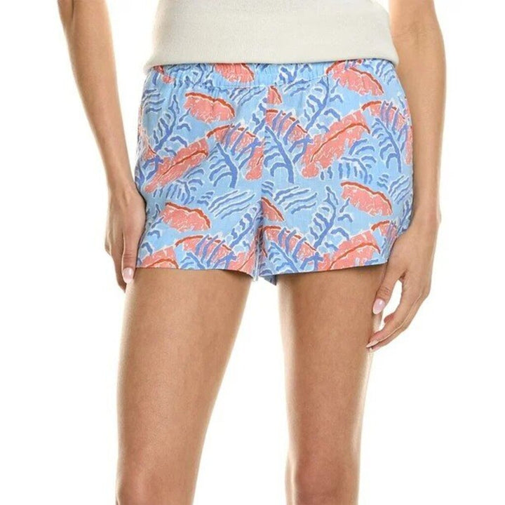 Hiho Ginger Linen Shorts in Kiki Blue - Size Small