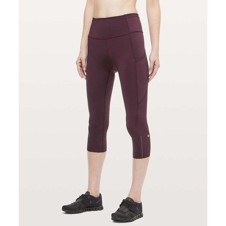 Lululemon Fast and Free Crop II *Nulux 19" - Size 8