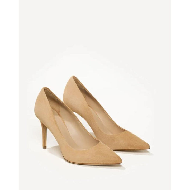 M. Gemi The Esatto 90mm Heel in Cappucino Suede - Size 37