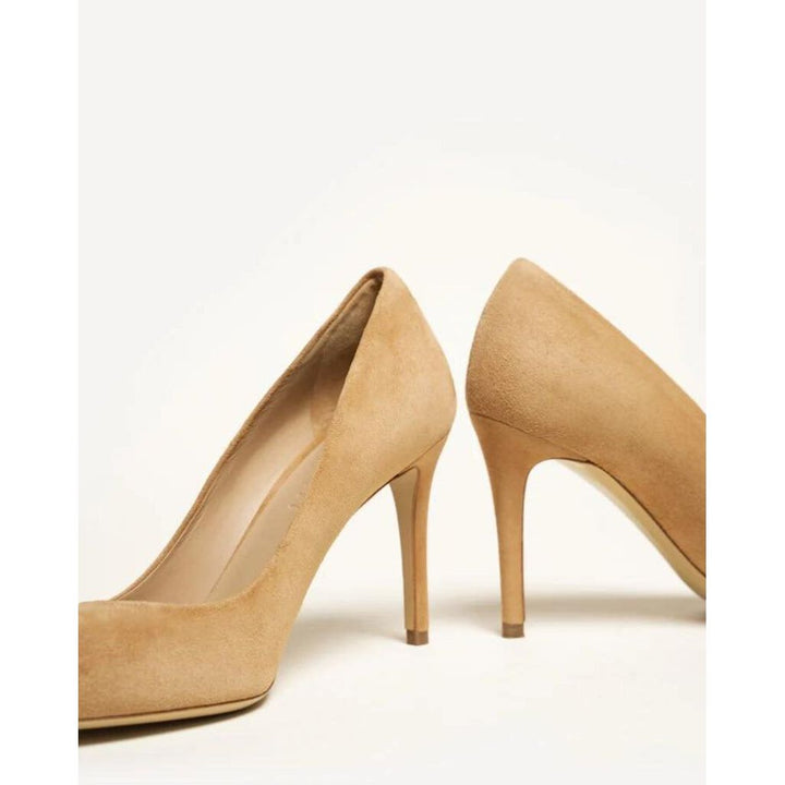 M. Gemi The Esatto 90mm Heel in Cappucino Suede - Size 37