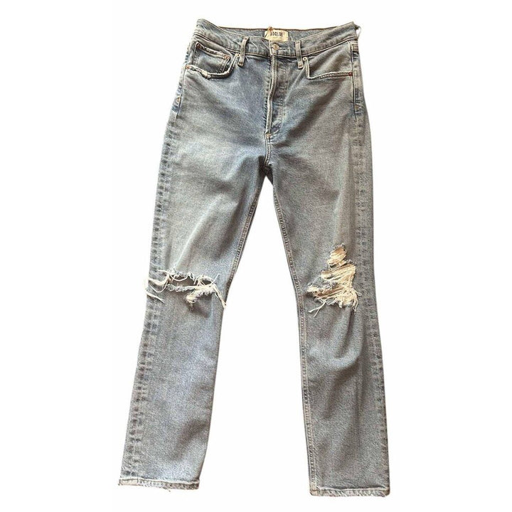 Agolde Riley High Rise Straight Crop - Size 27