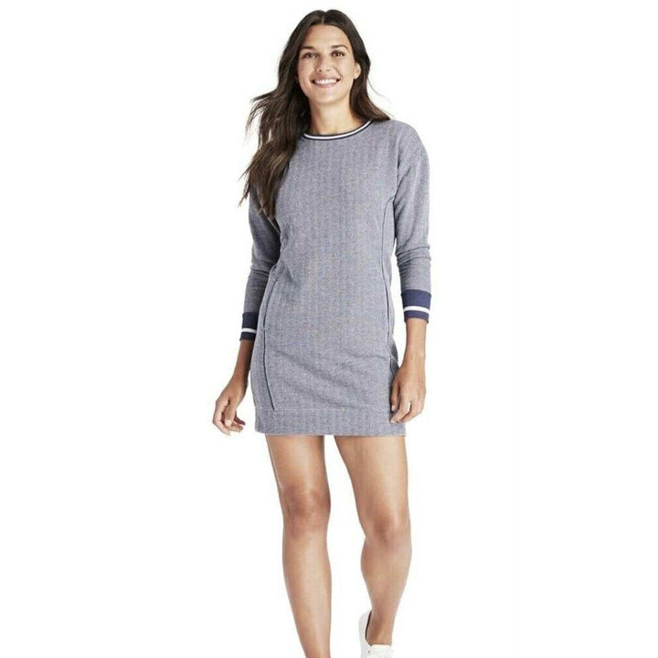 VV NWT Varsity Sweatshirt Dress in Deep Bay Heather - Size Large