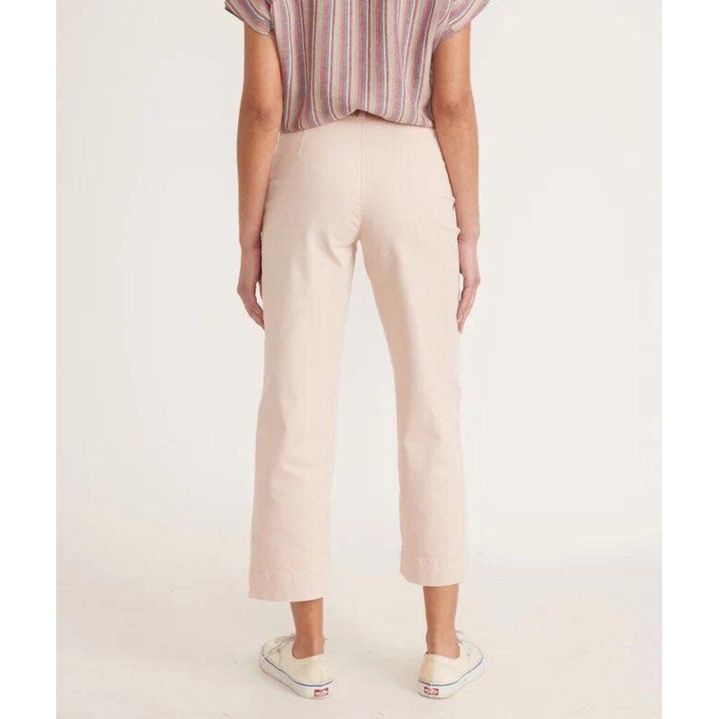 Marine Layer NWT Bridget Slim Wide Leg Crop in Peach Whip - Size 12