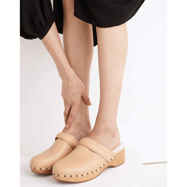 Madewell The Cecily Clog in Sherling - Size 8