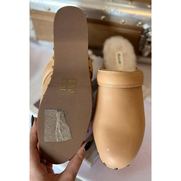 Madewell The Cecily Clog in Sherling - Size 8