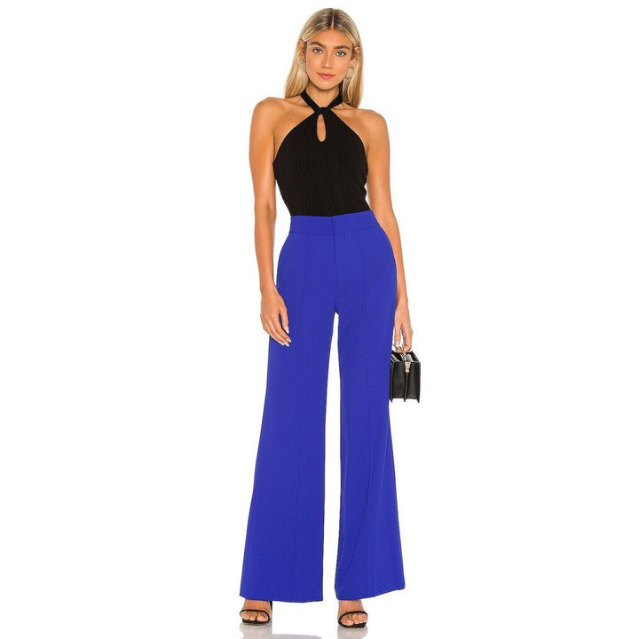 Alice + Olivia NWT Dylan High Waist Wide Leg Pant in Ultra Marine - Size 4