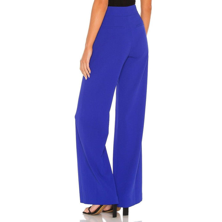 Alice + Olivia NWT Dylan High Waist Wide Leg Pant in Ultra Marine - Size 4