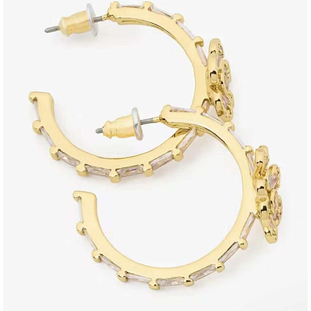 Kate Spade NWT Fleurette Hoops