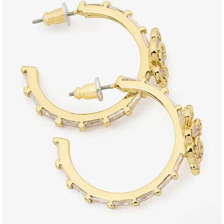 Kate Spade NWT Fleurette Hoops
