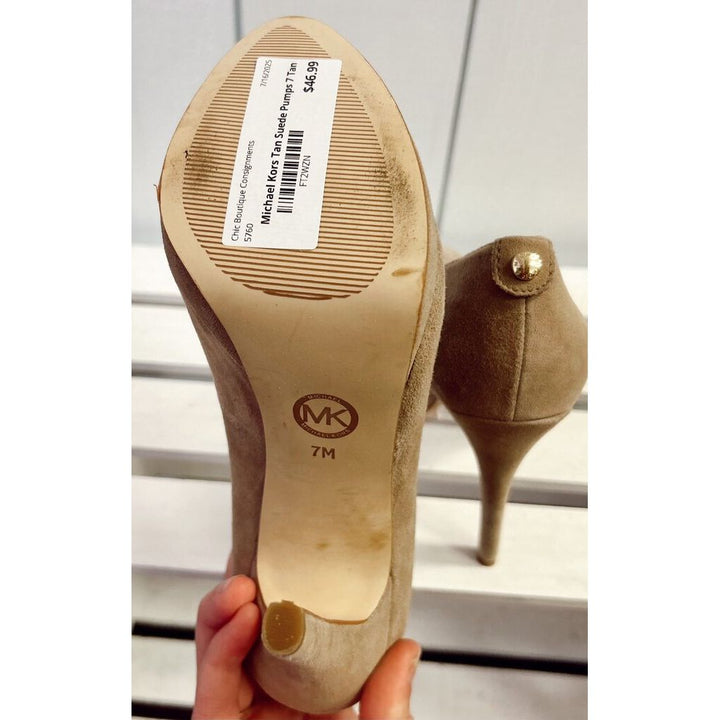 Micheal Kors Antoinette Sude Pumps - Size 7