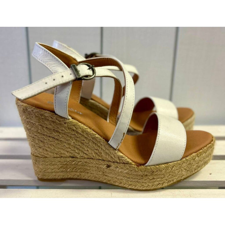 Barbour Lucia Espadrille Wedge Sandal - Size 6