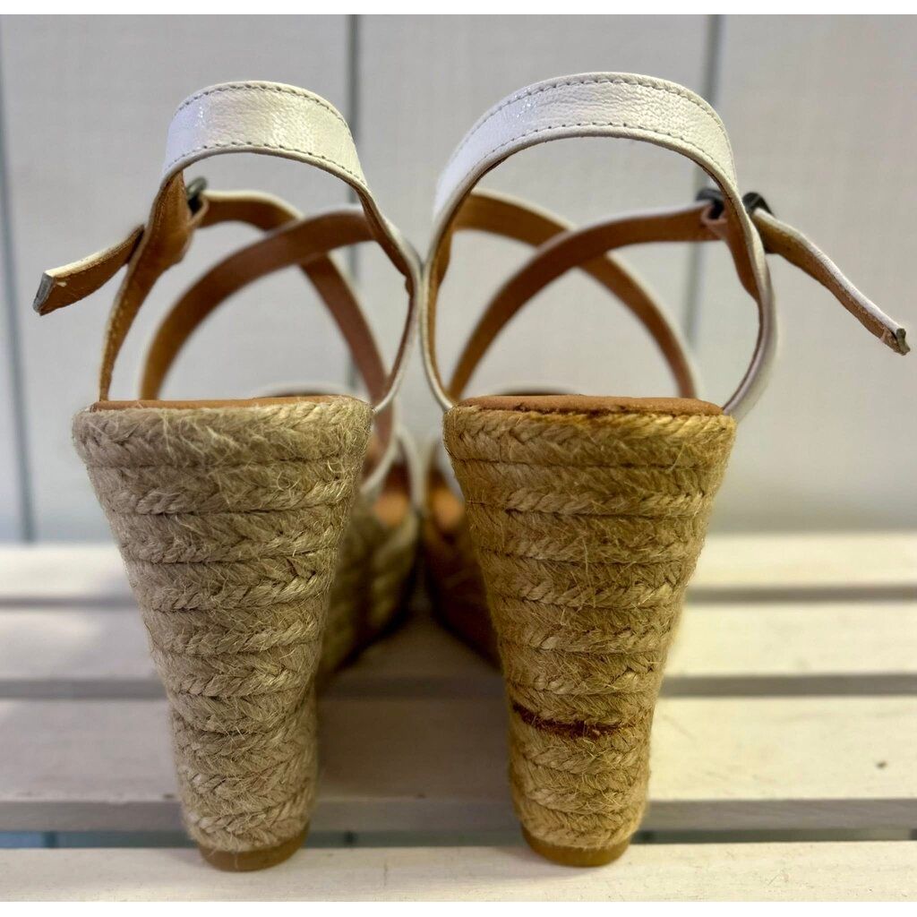 Barbour Lucia Espadrille Wedge Sandal - Size 6