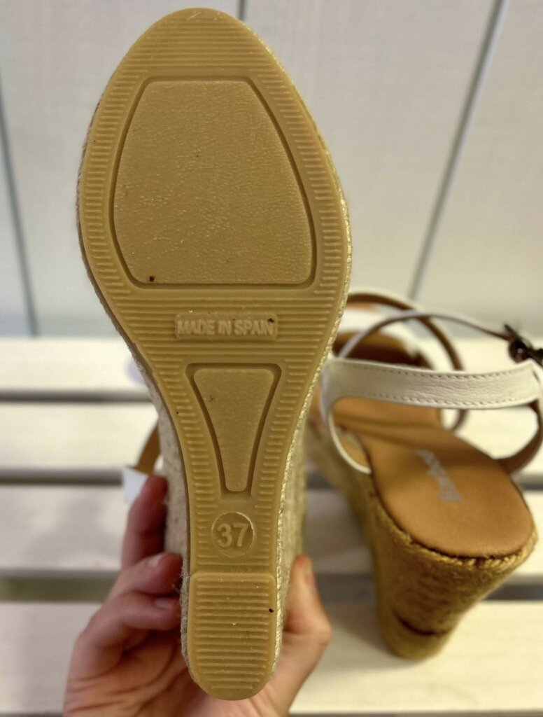 Barbour Lucia Espadrille Wedge Sandal - Size 6