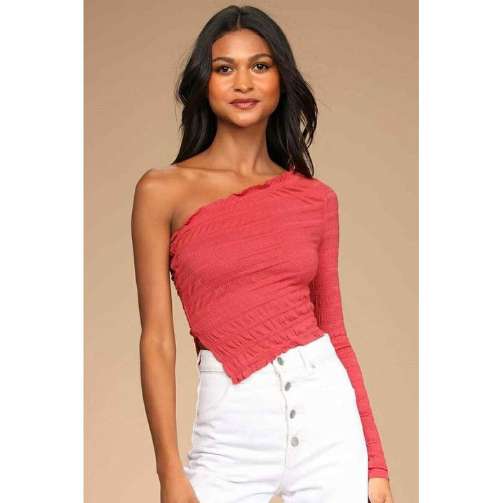 Free People NWT Jasmine One Shoulder Asymmetrical Top - Size Medium