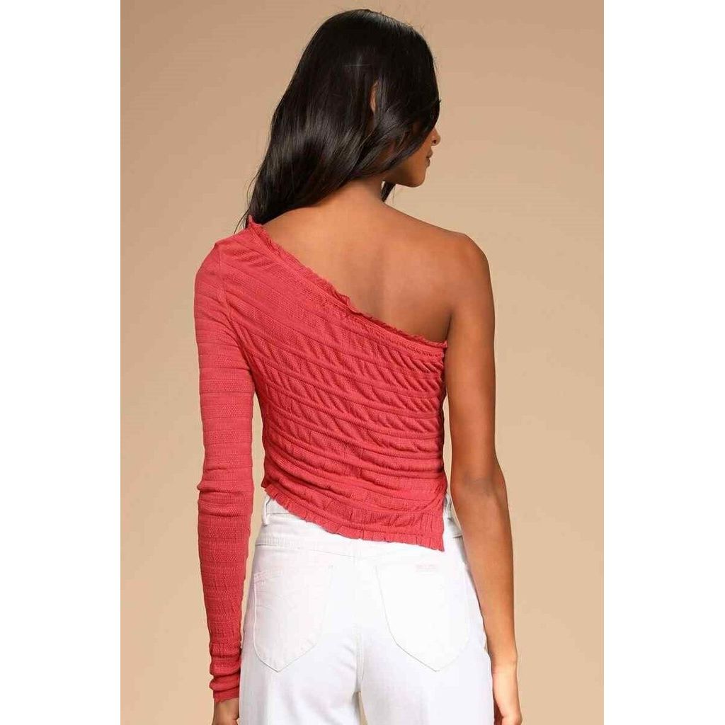 Free People NWT Jasmine One Shoulder Asymmetrical Top - Size Medium