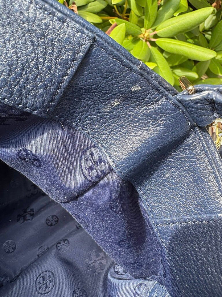 Tory Burch Duet Stripe Leather Hobo Crossbody