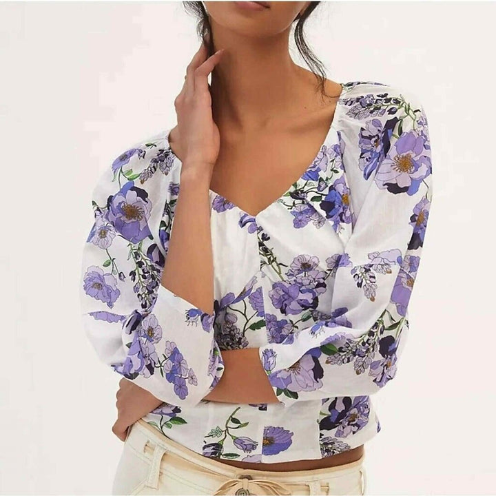 Anthropologie NWT Floral Top - Size Small