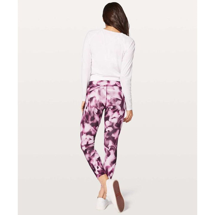 Lululemon Wunder Under Hi-Rise 7/8 Tight 25" in Blush Blossom Alpine White Candy Pink - Size 4