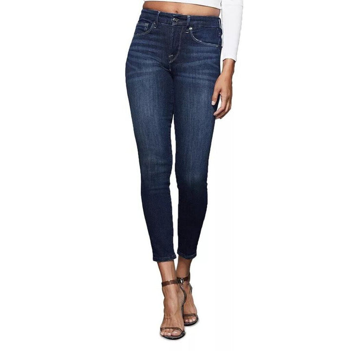 Good American Good Legs Skinny Cropped Jeans in Blue 260 - Size 4