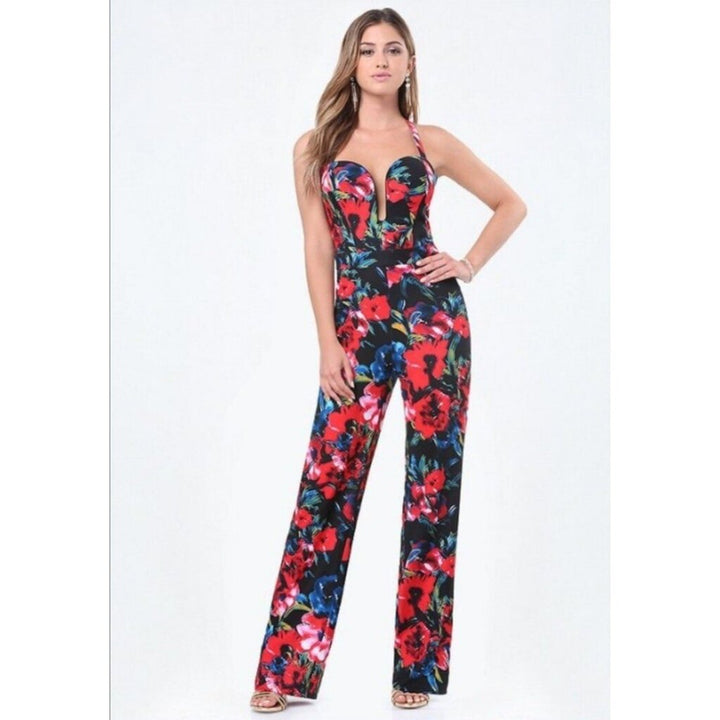 NWT Bebe Floral Jumpsuit Size - 6