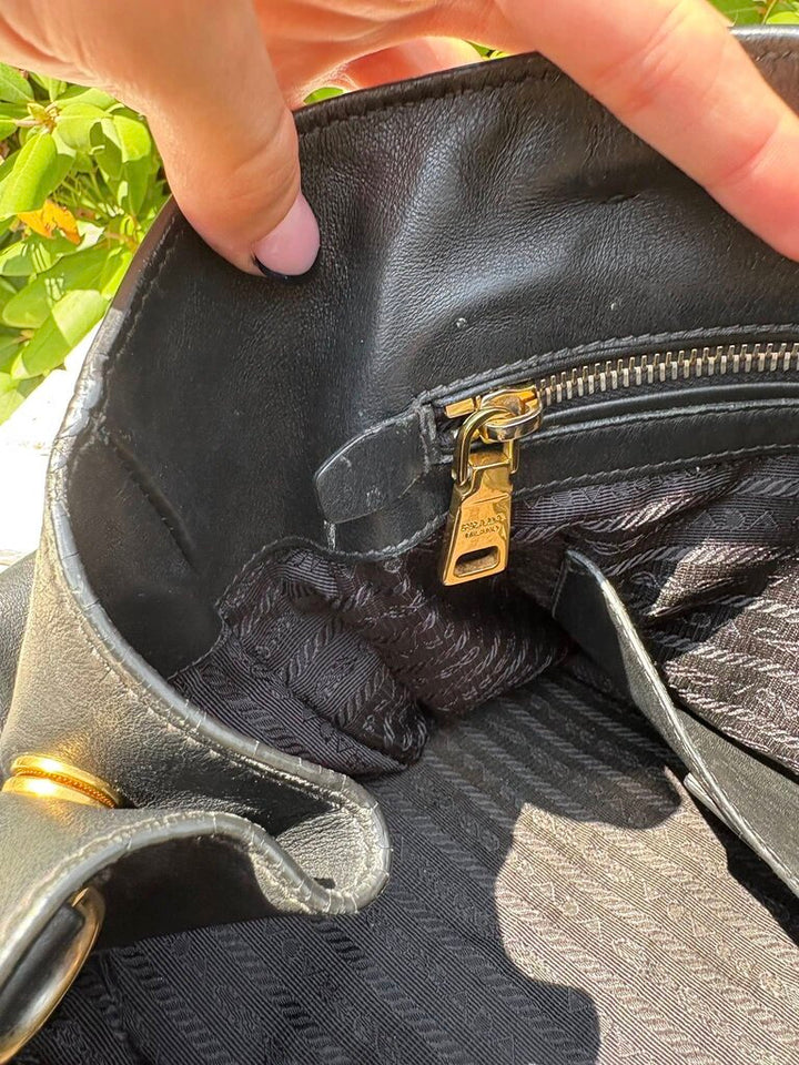 Prada Tessuto Leather Tote