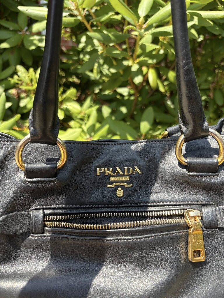 Prada Tessuto Leather Tote