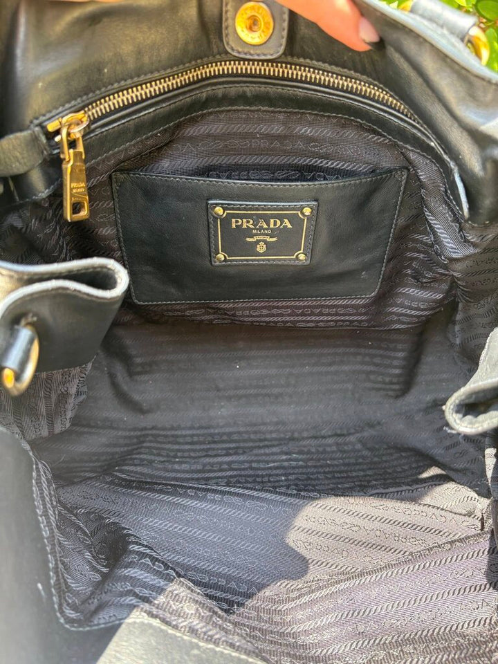 Prada Tessuto Leather Tote