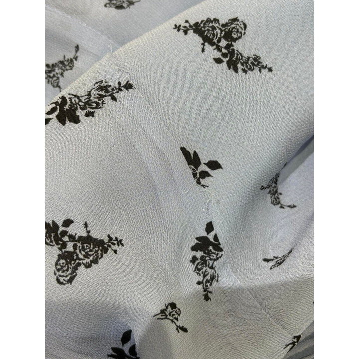 Ganni Floral-Print Georgette Wrap Midi Dress - Size 38