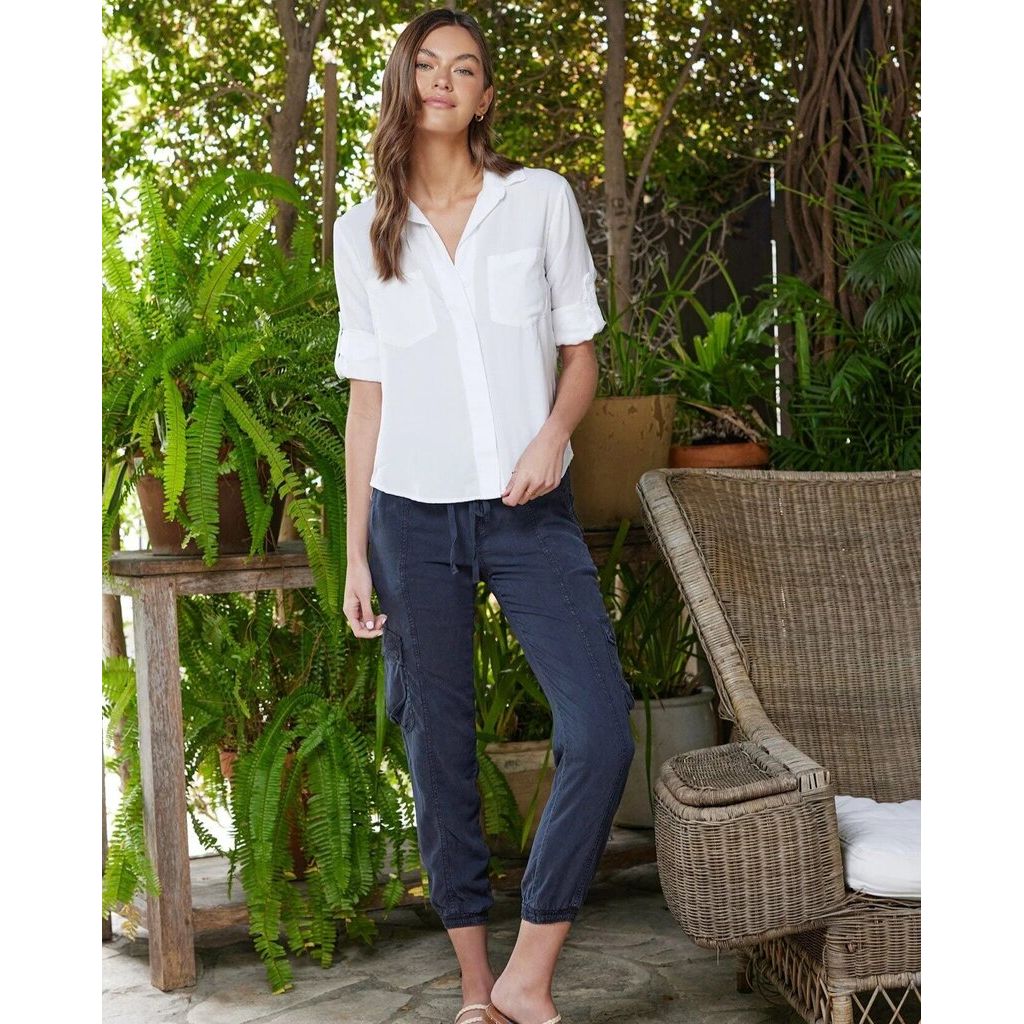 Bella Dahl Cargo Track Pant Joggers - Size Medium