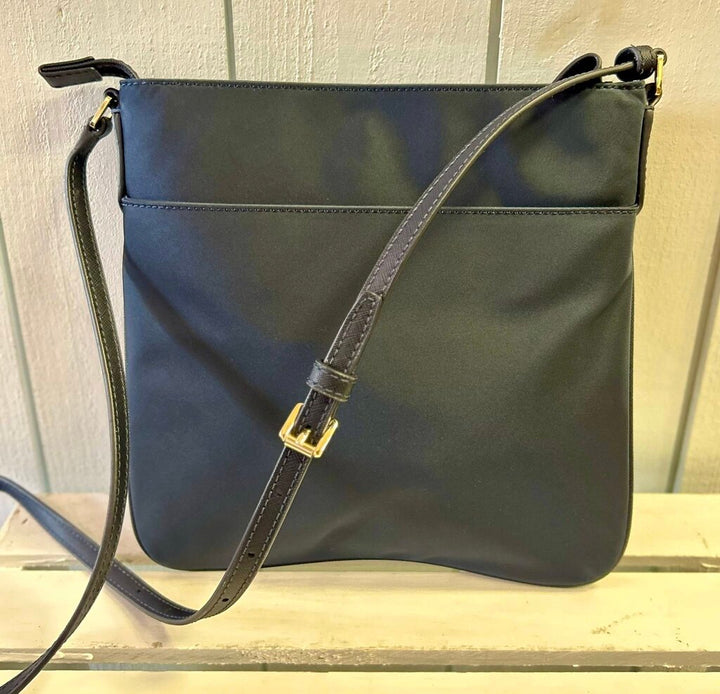 Michael Kors Kelsey Large Nylon Crossbody in Navy Blue