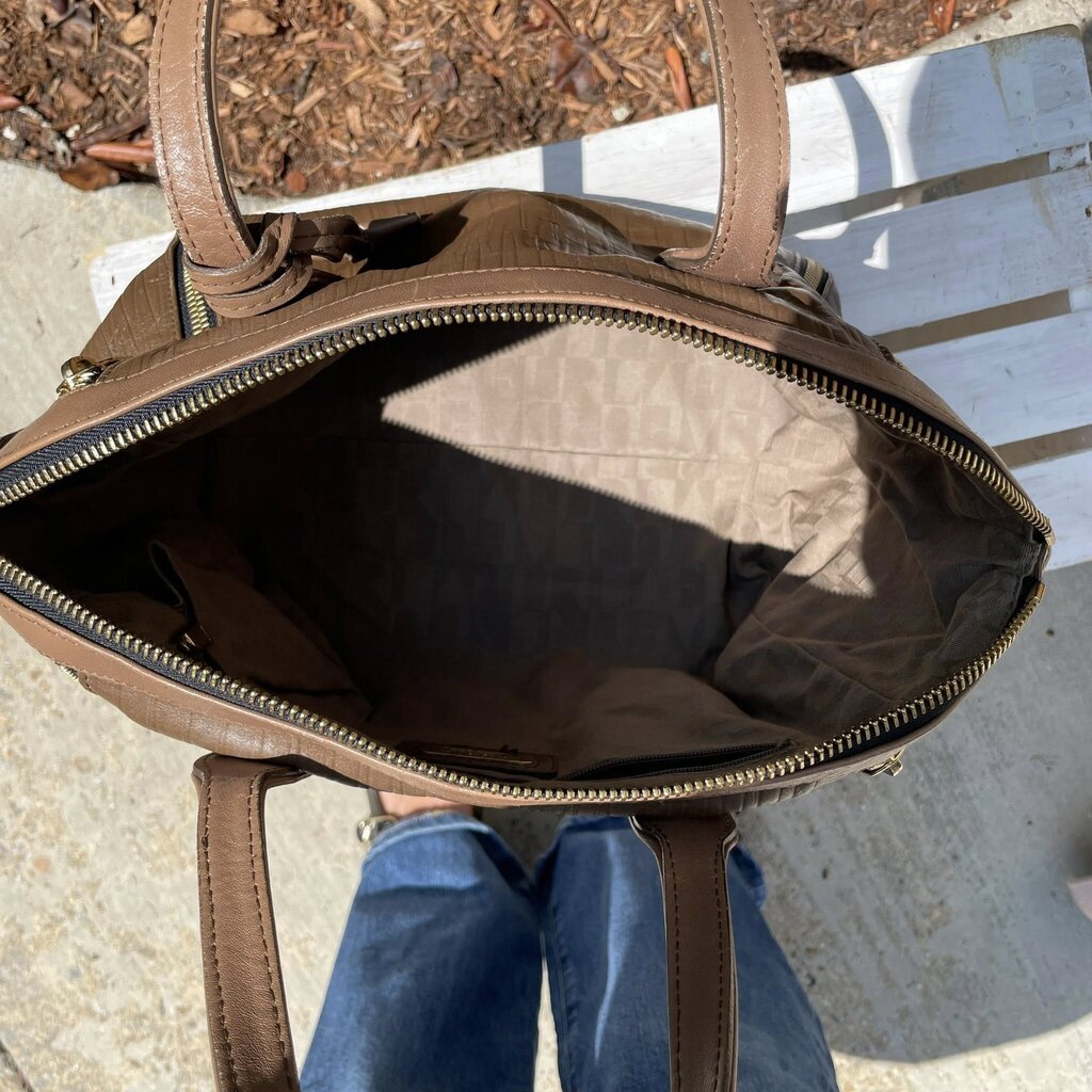 Furla Amazzone Taupe Brown Bag