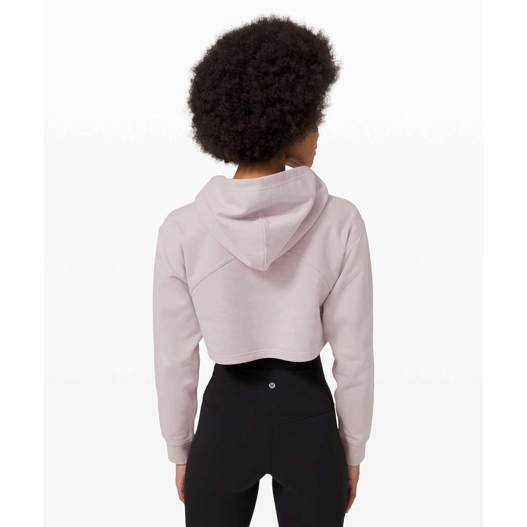 Lululemon All Yours Cropped Hoodie in Iced Iris - Size 4