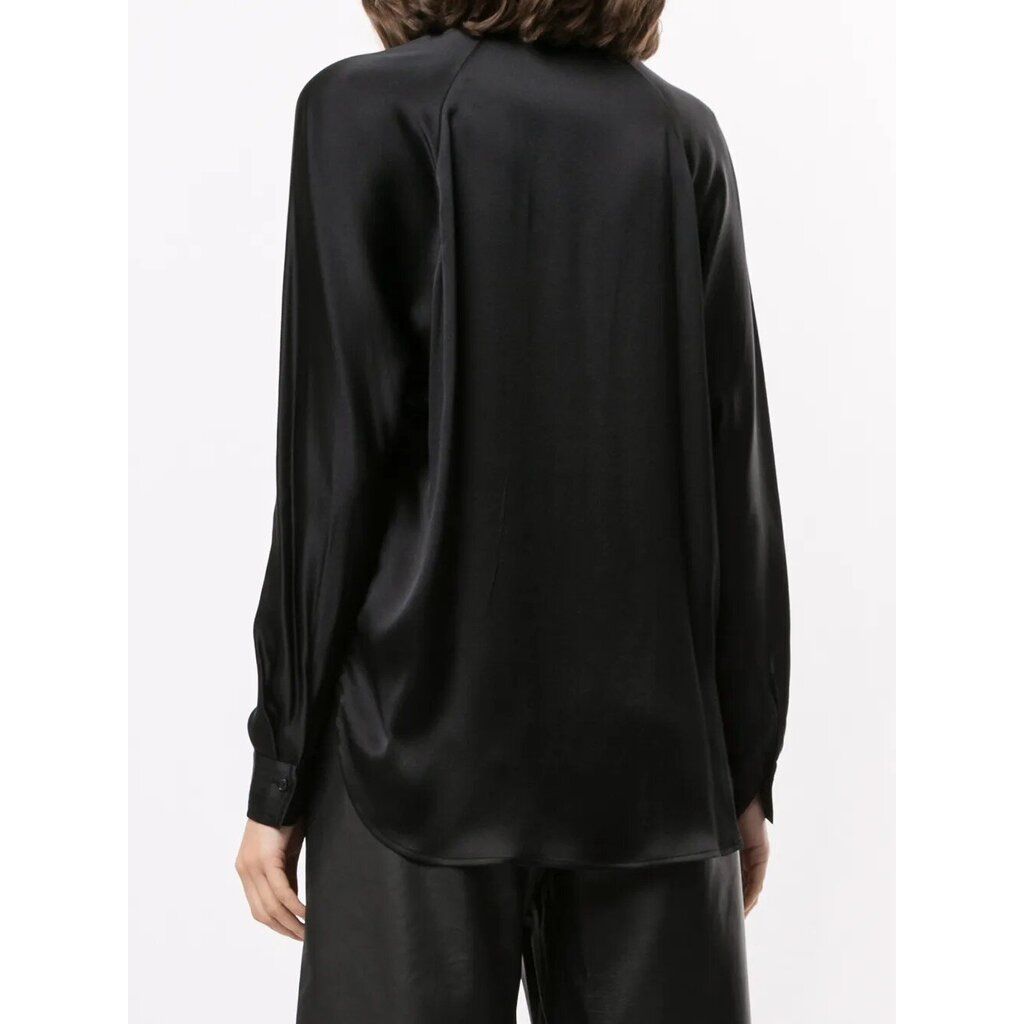 Vince V-Neck Silk Blouse - Size Small