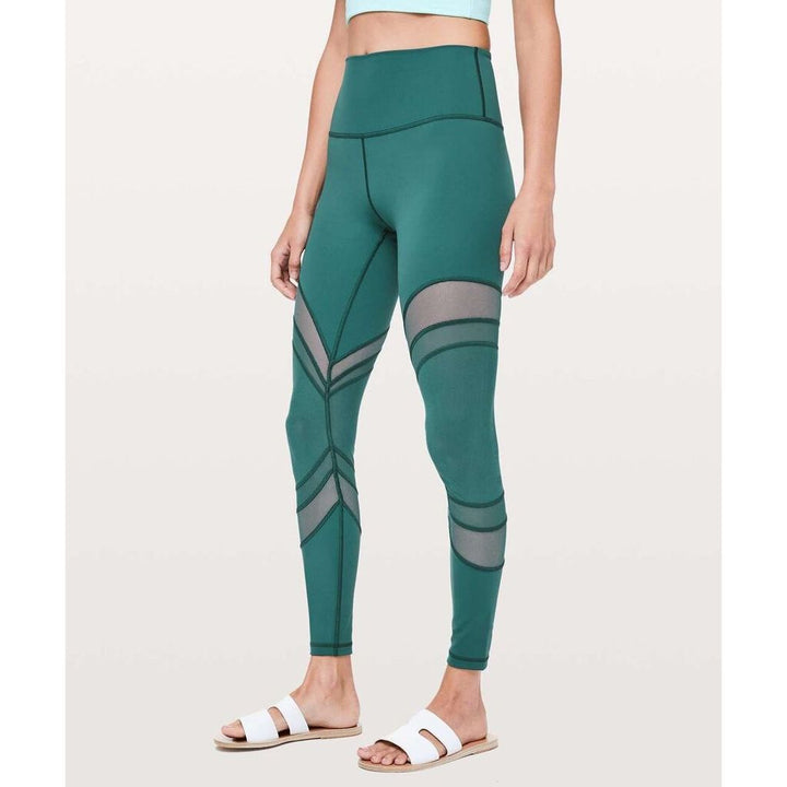 Lululemon Seek The Heat Tight *28" in Green Jasper - Size 4