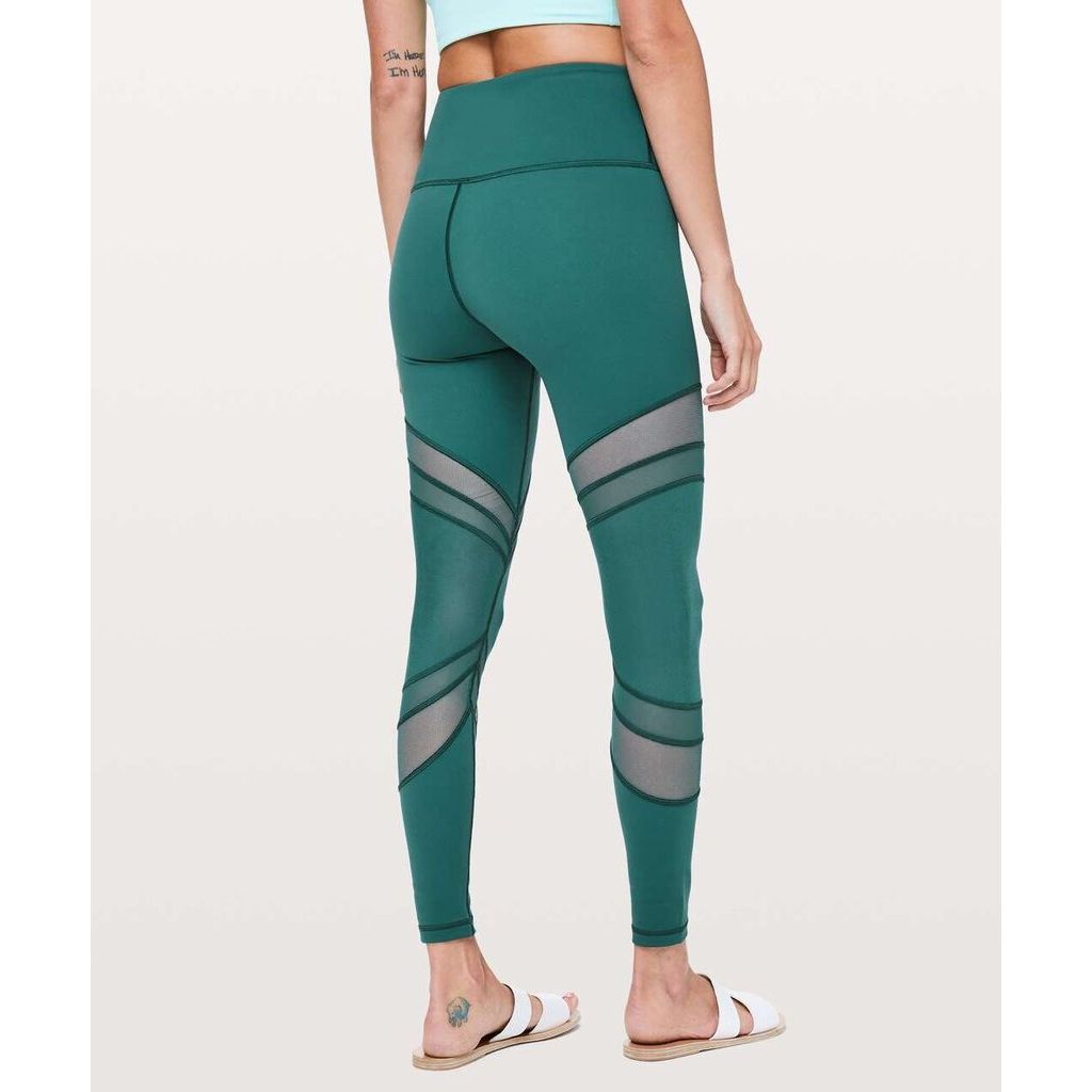 Lululemon Seek The Heat Tight *28" in Green Jasper - Size 4