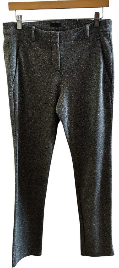 Theory Knit Trouser Pants In Grey - Size Small